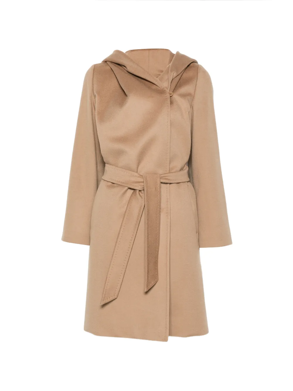 Max Mara hooded belted coat - Toni neutri