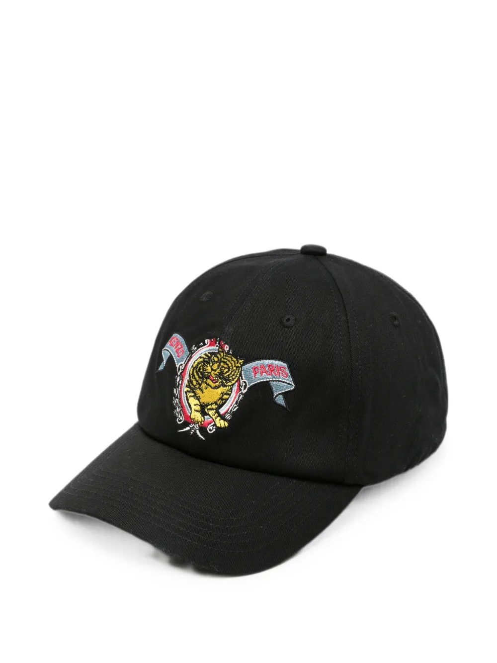 Kenzo Tiger-embroidered Baseball Cap In Black