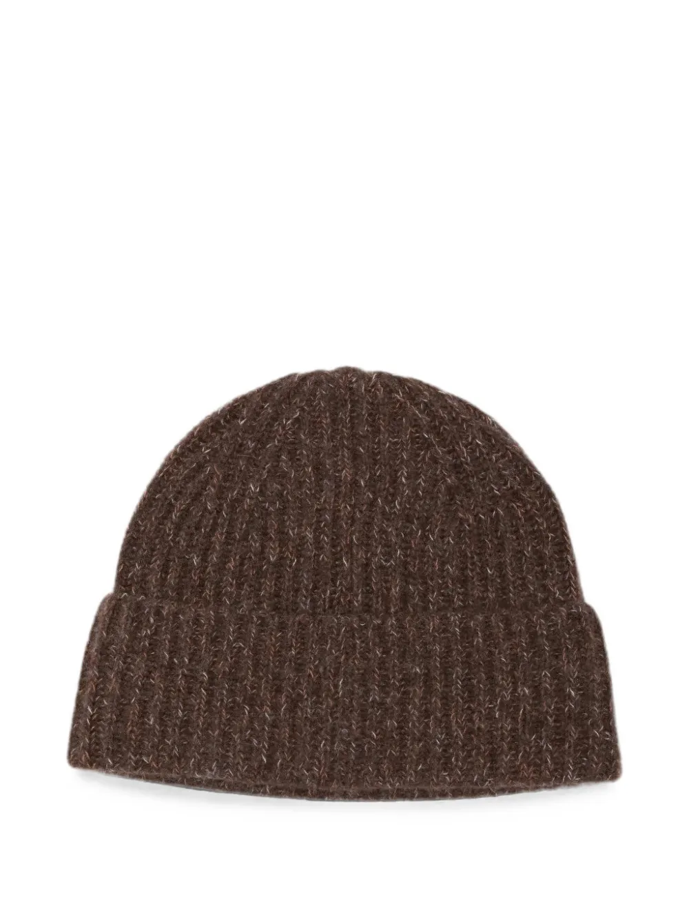 Lisa Yang Ribbed-knit Beanie Hat In Brown