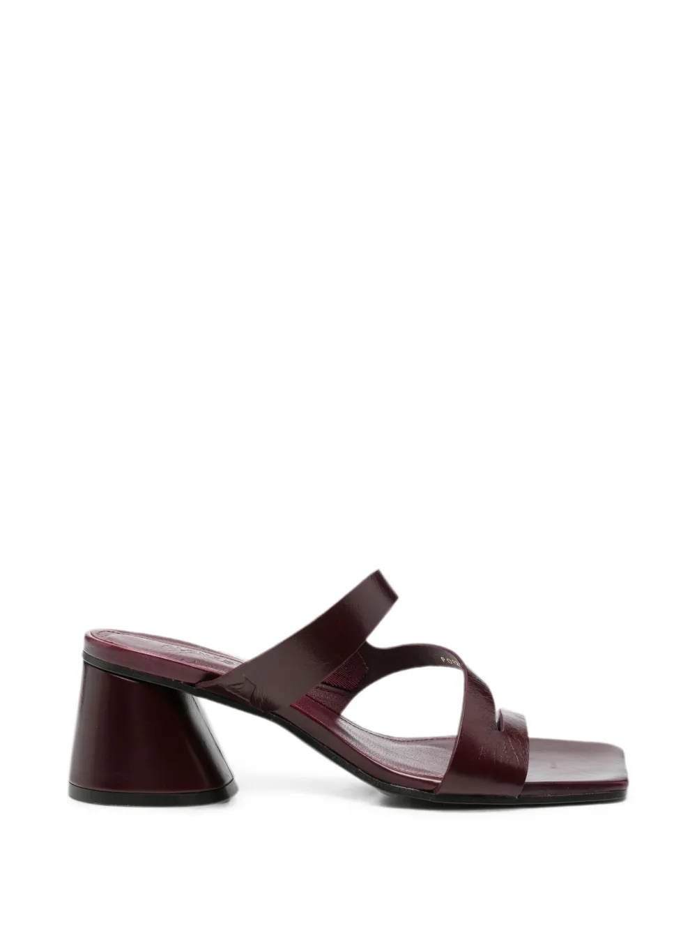 ALOHAS Orielle multi-strap square-toe heeled sandals Rood