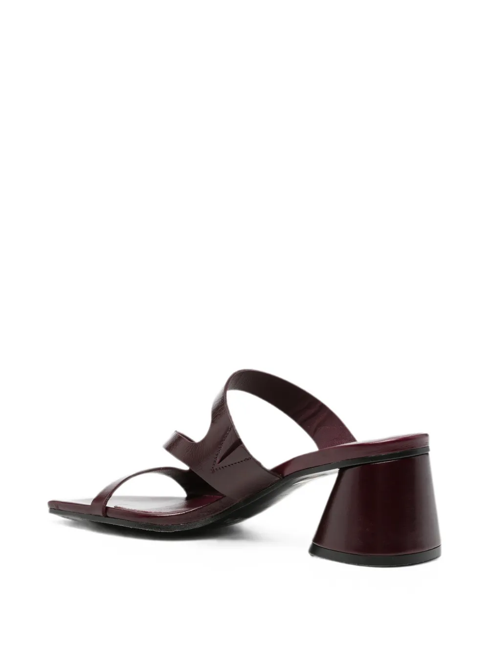 ALOHAS Orielle multi-strap square-toe heeled sandals Rood