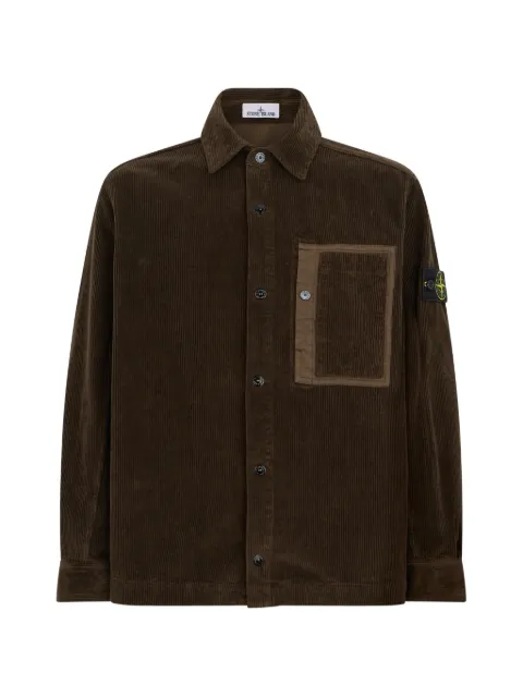 Stone Island 1200016 organic cotton corduroy 800 overshirt