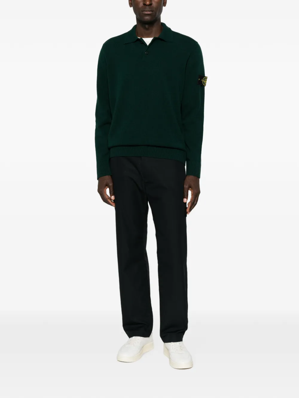 Stone Island Trui met Compass-logopatch Groen