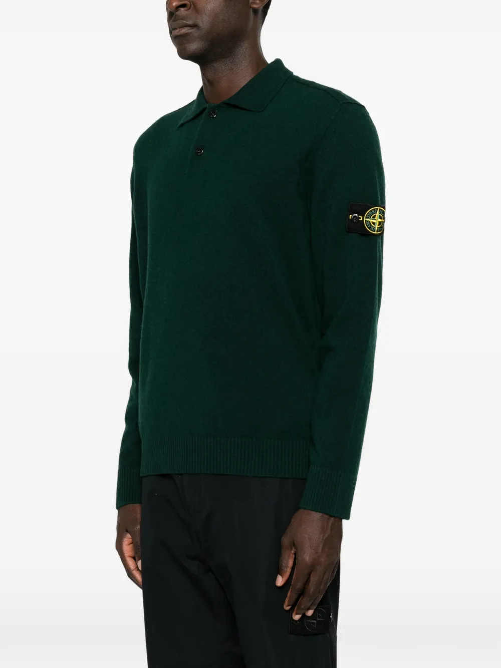 Stone Island Trui met Compass-logopatch Groen