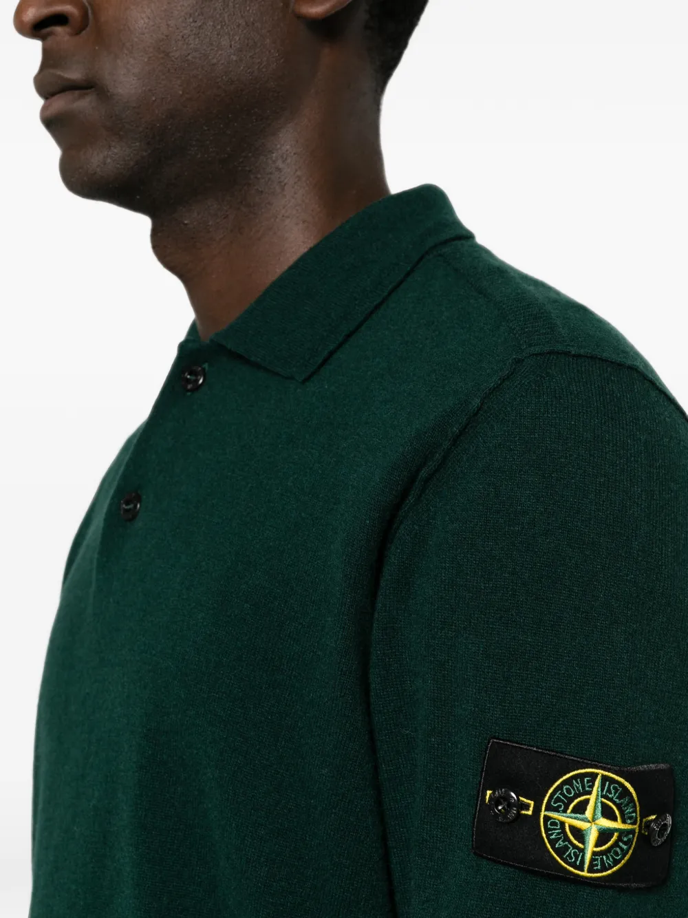 Stone Island Trui met Compass-logopatch Groen