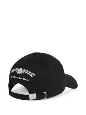 Kenzo logo-embroidered Baseball Cap | ブラック | FARFETCH JP