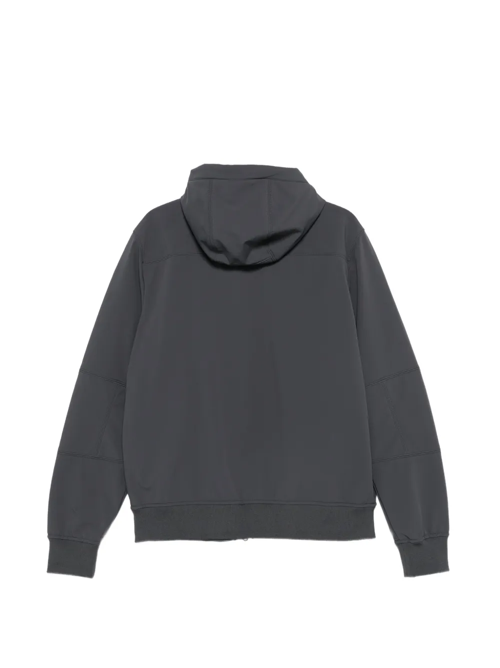 Parajumpers logo-patch hooded jacket Grijs
