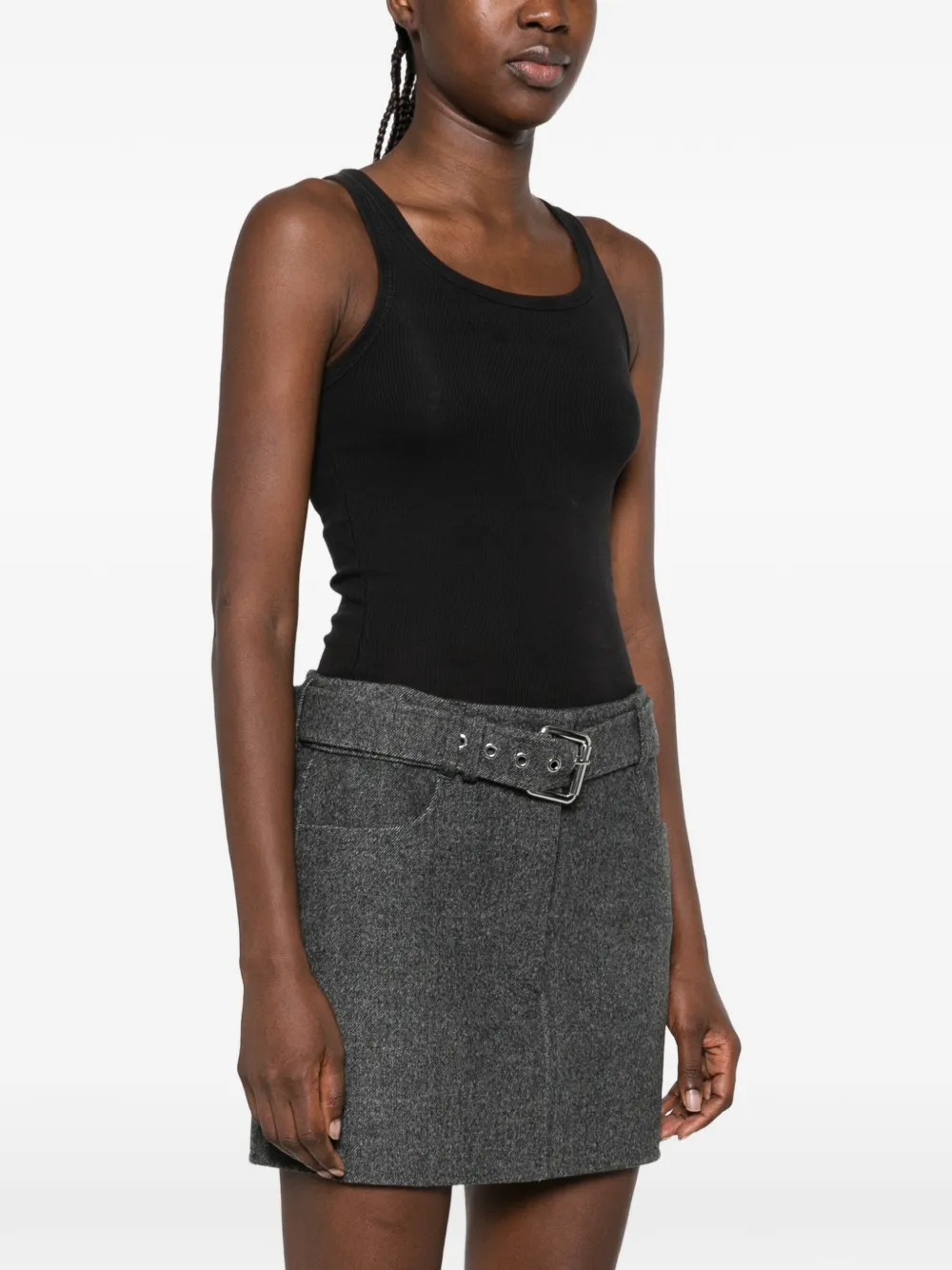 Sportmax Paraggi belted mini skirt Grijs