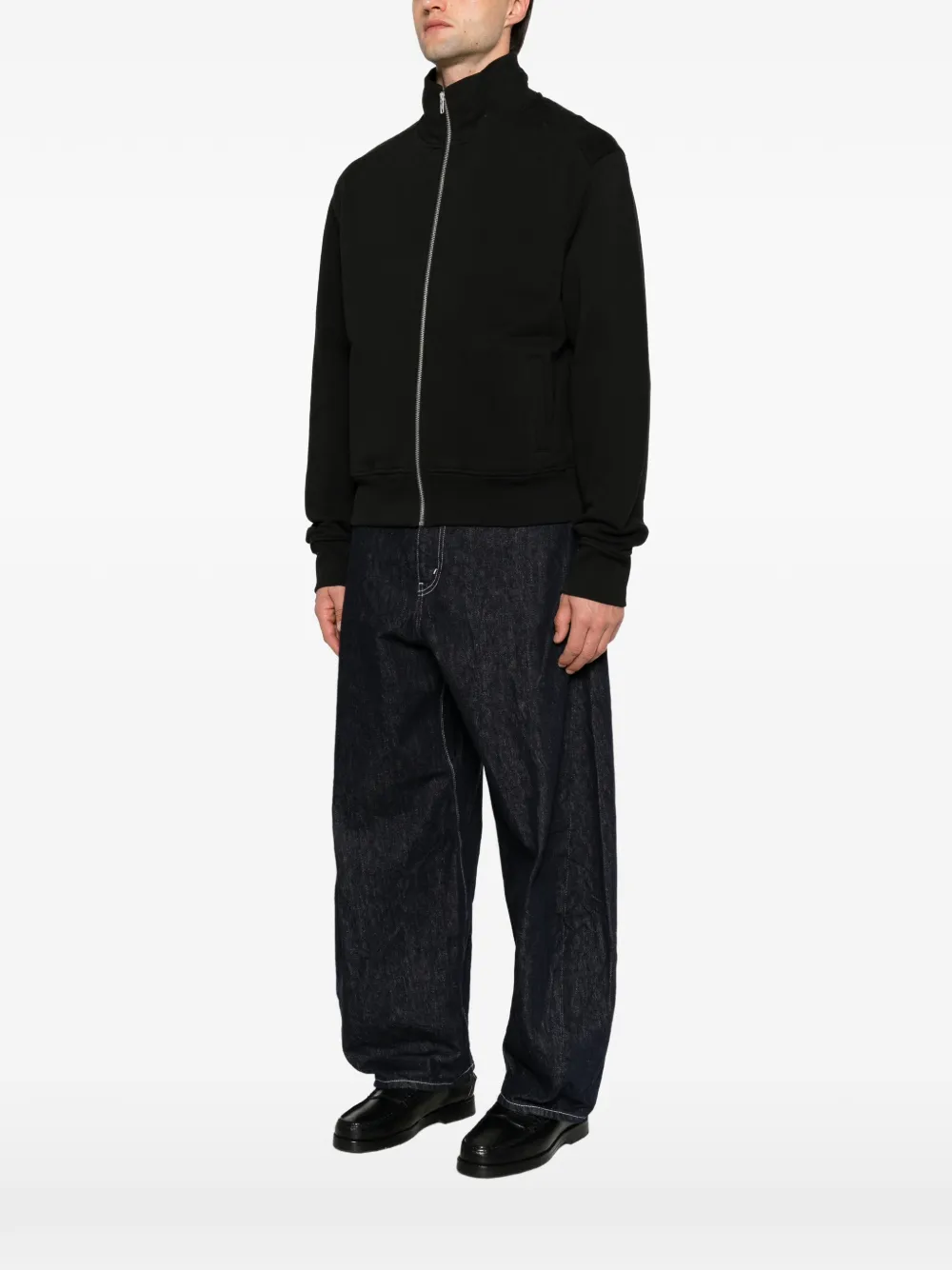 ENTIRE STUDIOS Sweater met rits Zwart