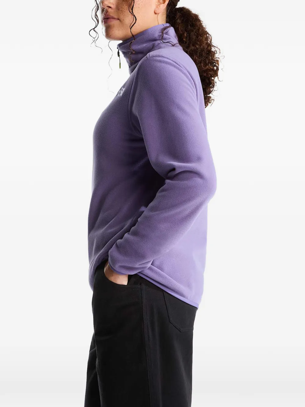 The North Face Glacier fleece ¼ zip jacket Paars