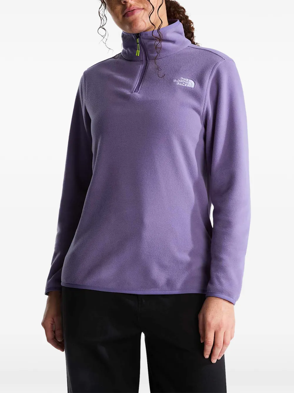 The North Face Glacier fleece ¼ zip jacket Paars