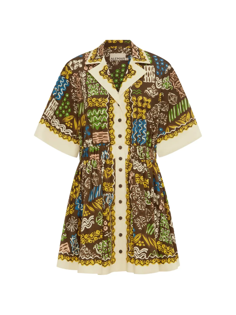 ALEMAIS Minnie mini dress - Braun