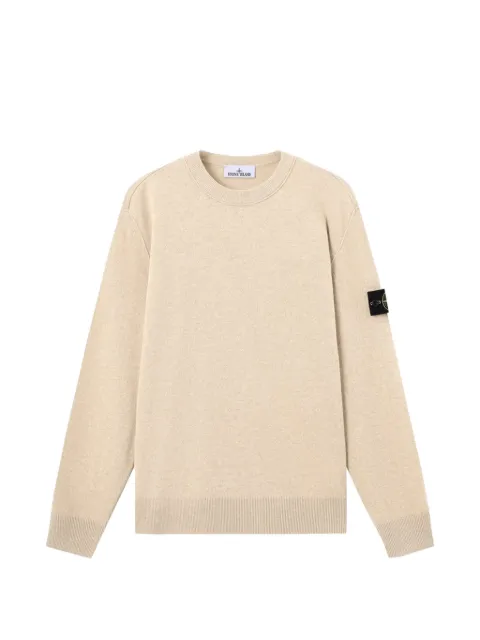 Stone Island jersey 5100021 con cuello redondo y ribete de canalé