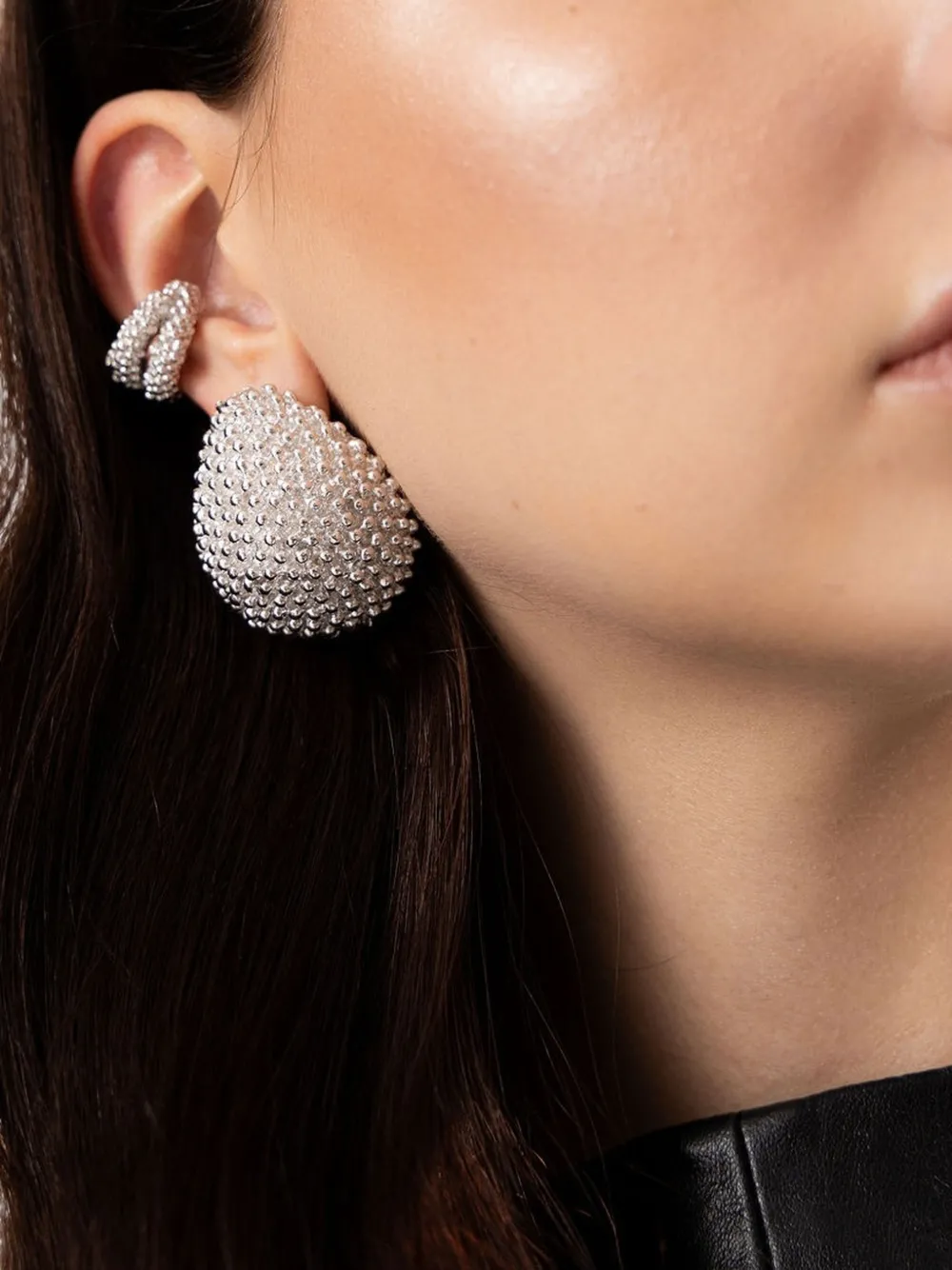 Paola Sighinolfi beaded drop earrings - Argento