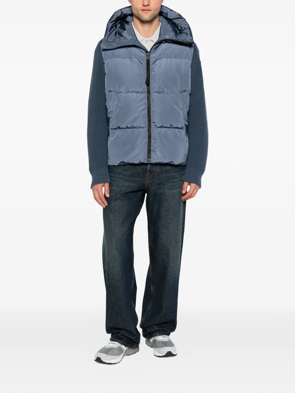 Canada Goose HyBridge Grove gewatteerd jack met capuchon Blauw