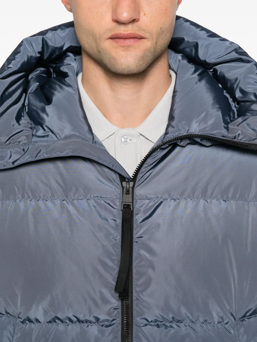 Canada Goose HyBridge Grove gewatteerd jack met capuchon Blauw