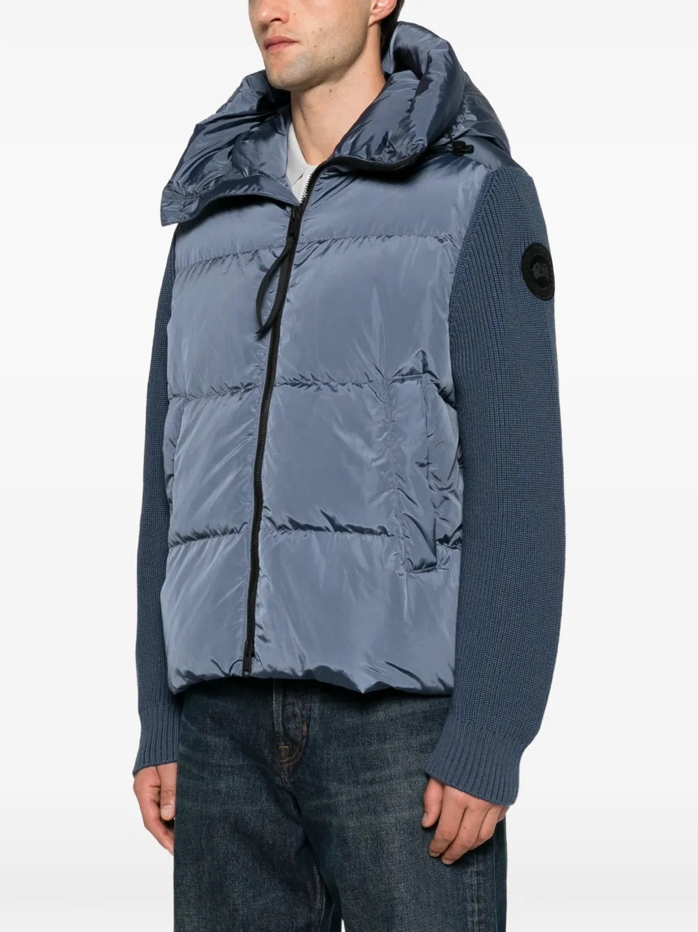 Canada Goose HyBridge Grove gewatteerd jack met capuchon Blauw