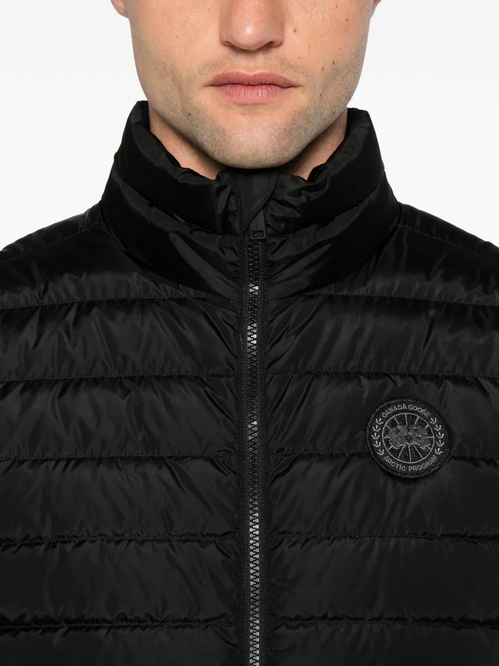 Canada Goose Hybridge Flavio gewatteerde bodywarmer Zwart