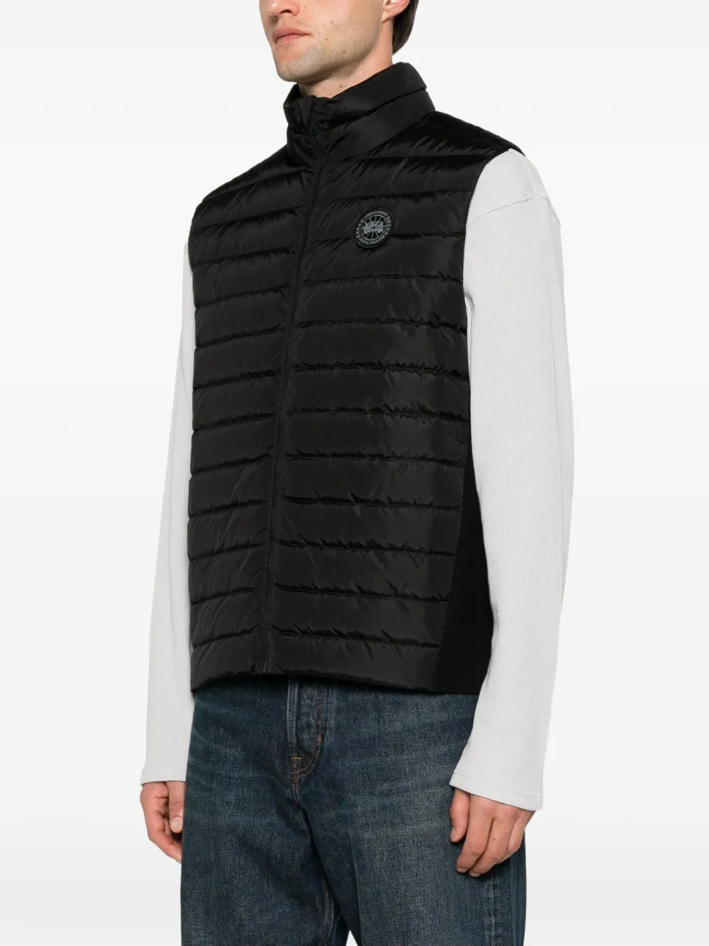 Canada Goose Hybridge Flavio gewatteerde bodywarmer Zwart