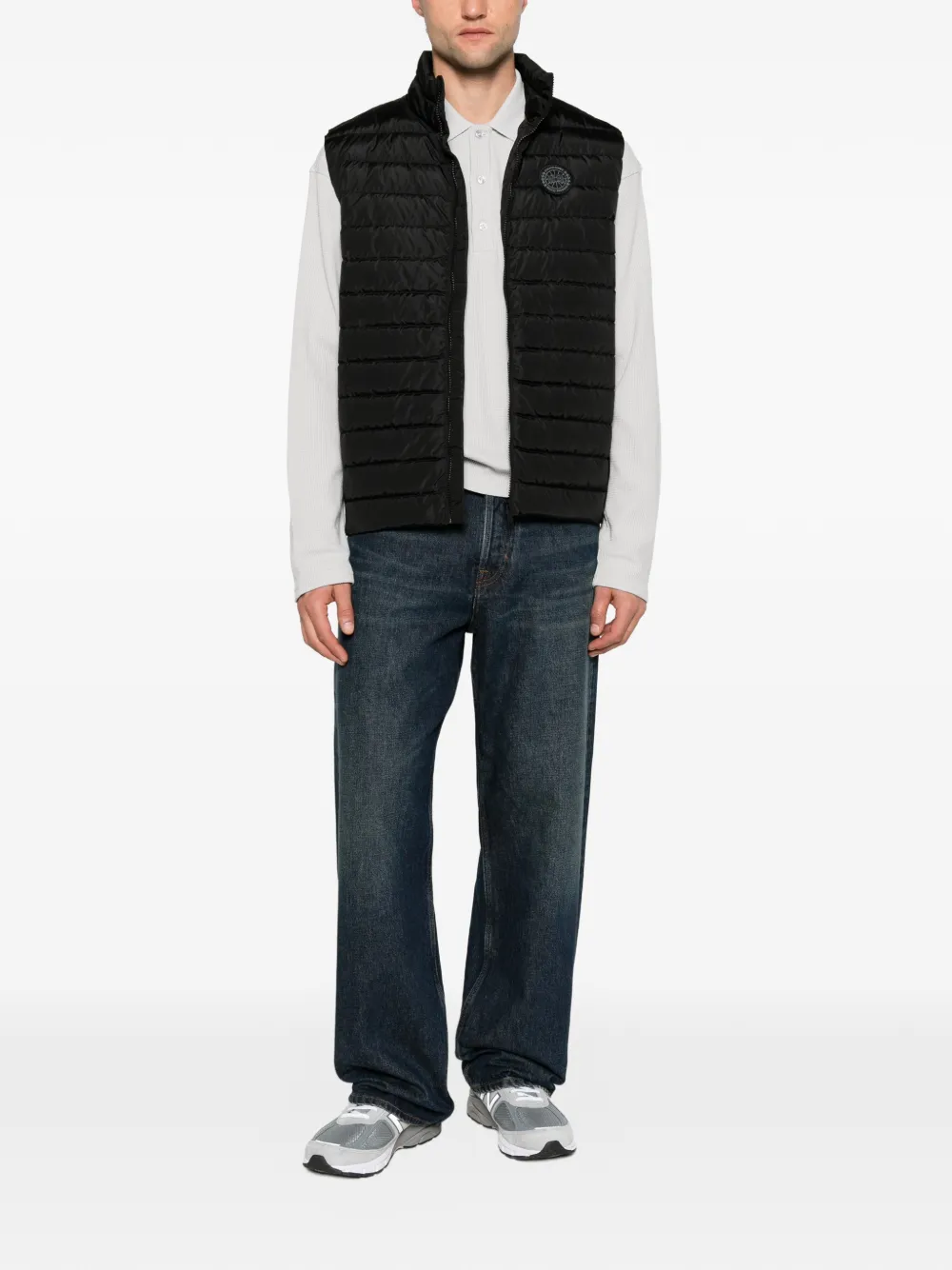 Canada Goose Hybridge Flavio gewatteerde bodywarmer Zwart