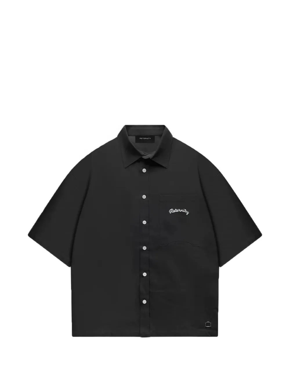 RETERNITY Le Progres logo-print shirt - Nero