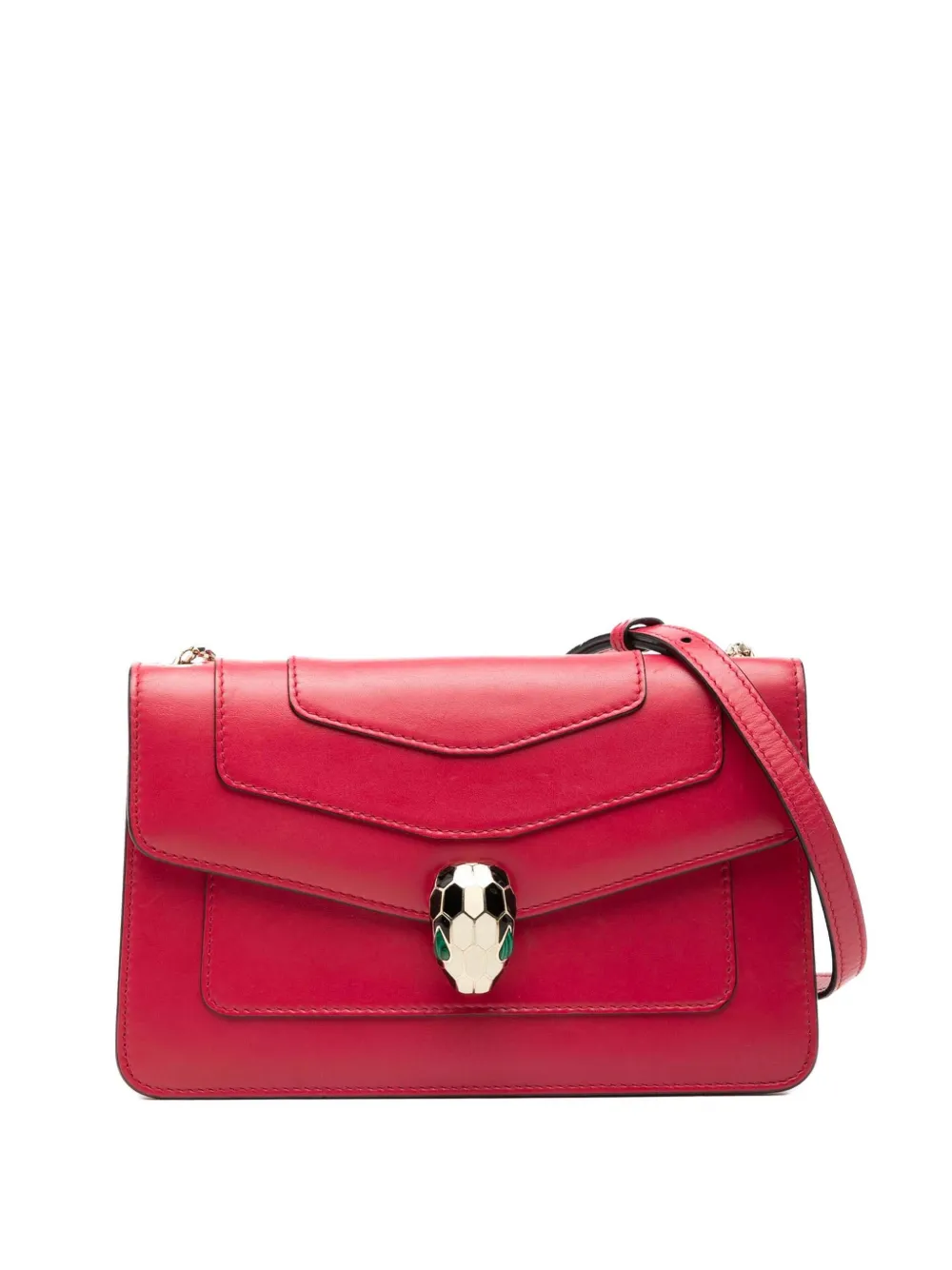 Bvlgari Pre-Owned 2010-2026 Leather Serpenti Forever crossbody bag - Rosso