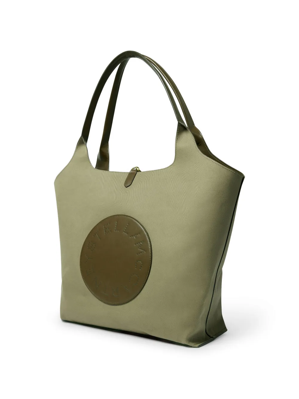 Stella McCartney Shopper met logo-patch Groen
