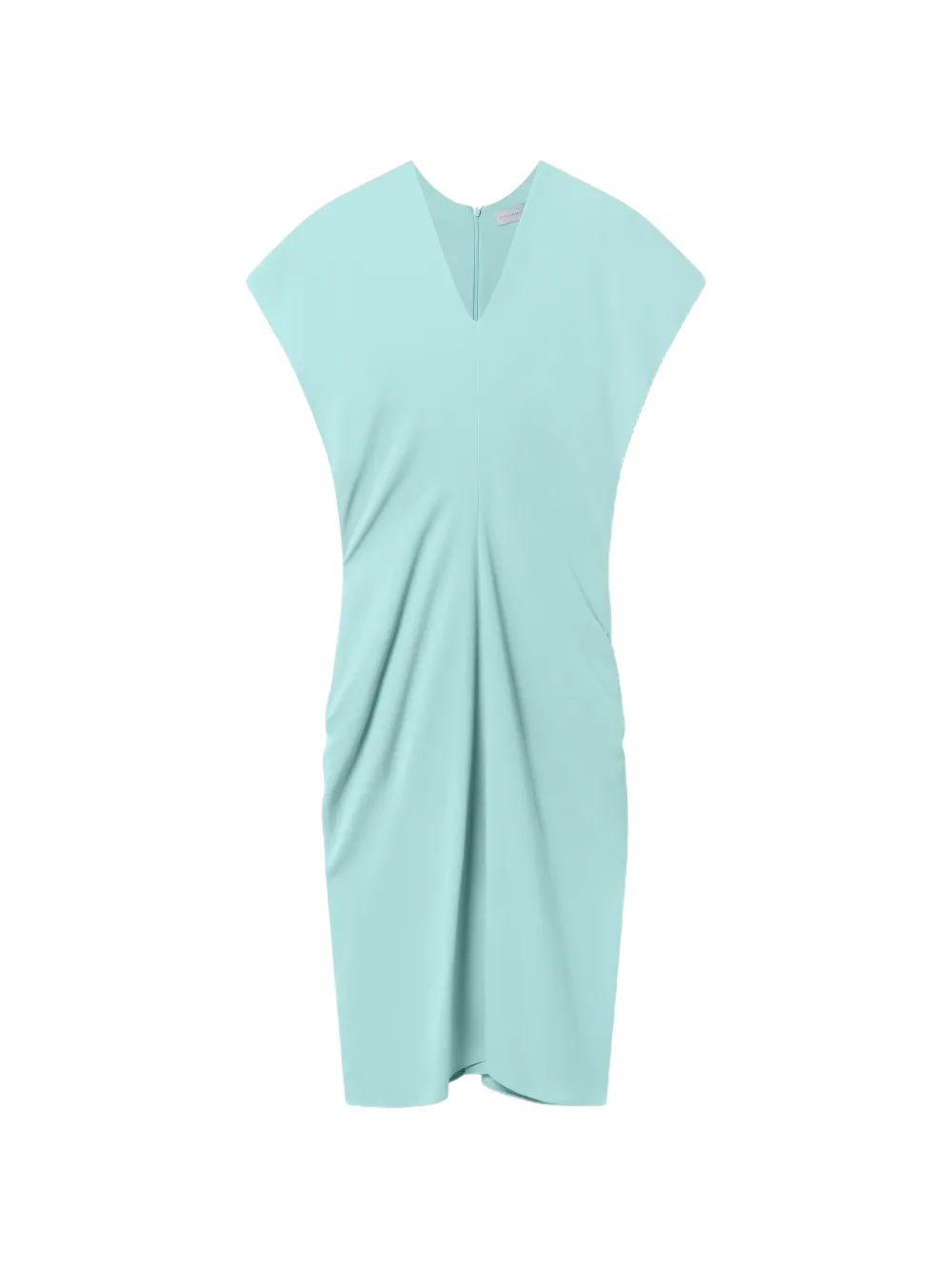 Stella McCartney draped V-neck midi dress - Blu