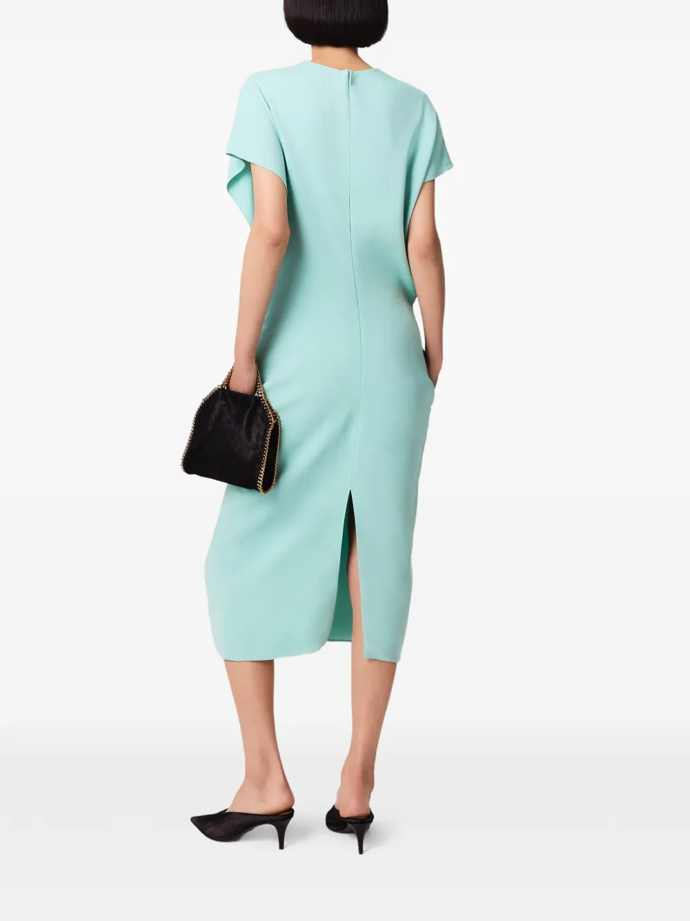 Stella McCartney Midi-jurk met V-hals Blauw