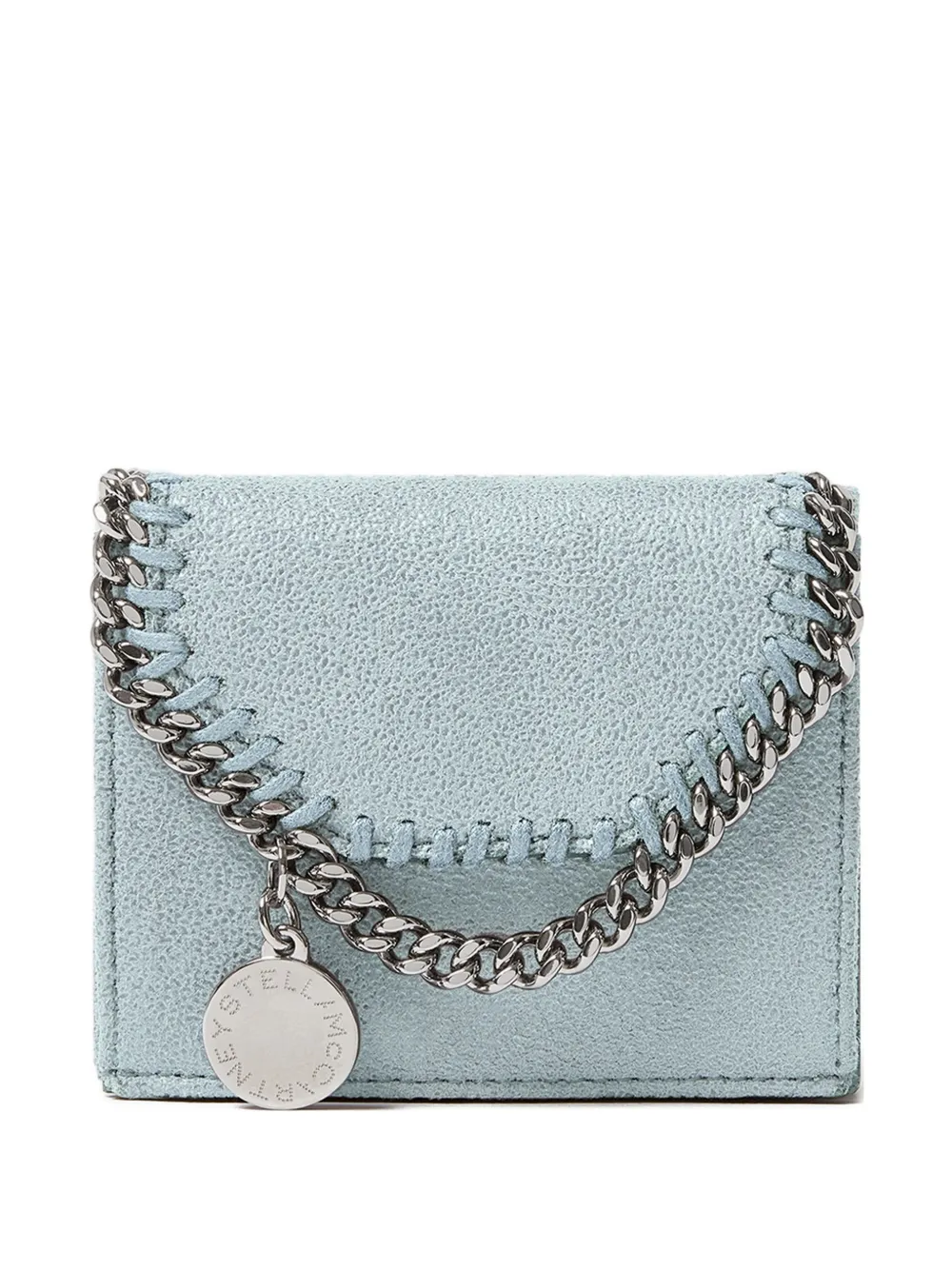 Stella McCartney Falabella chain-trim wallet - Blu