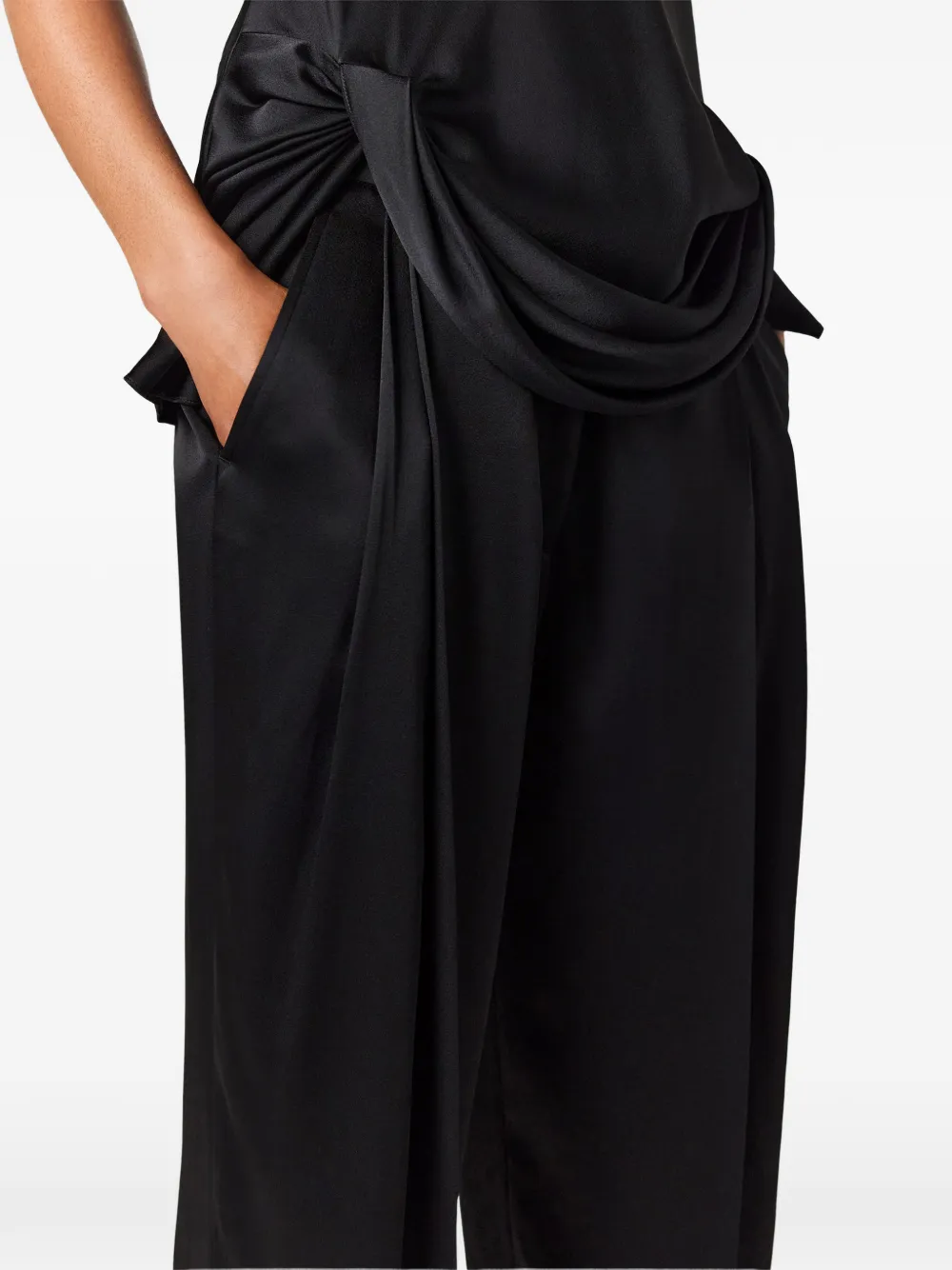 Stella McCartney Gedrapeerde top Zwart