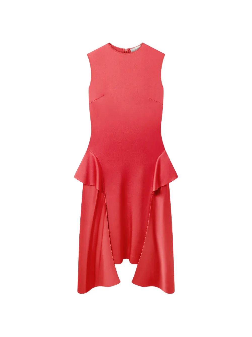 Stella McCartney ruffled-trim asymmetric dress - Rot