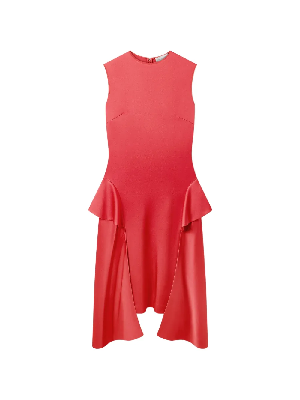 Stella McCartney Gedrapeerde midi-jurk Rood