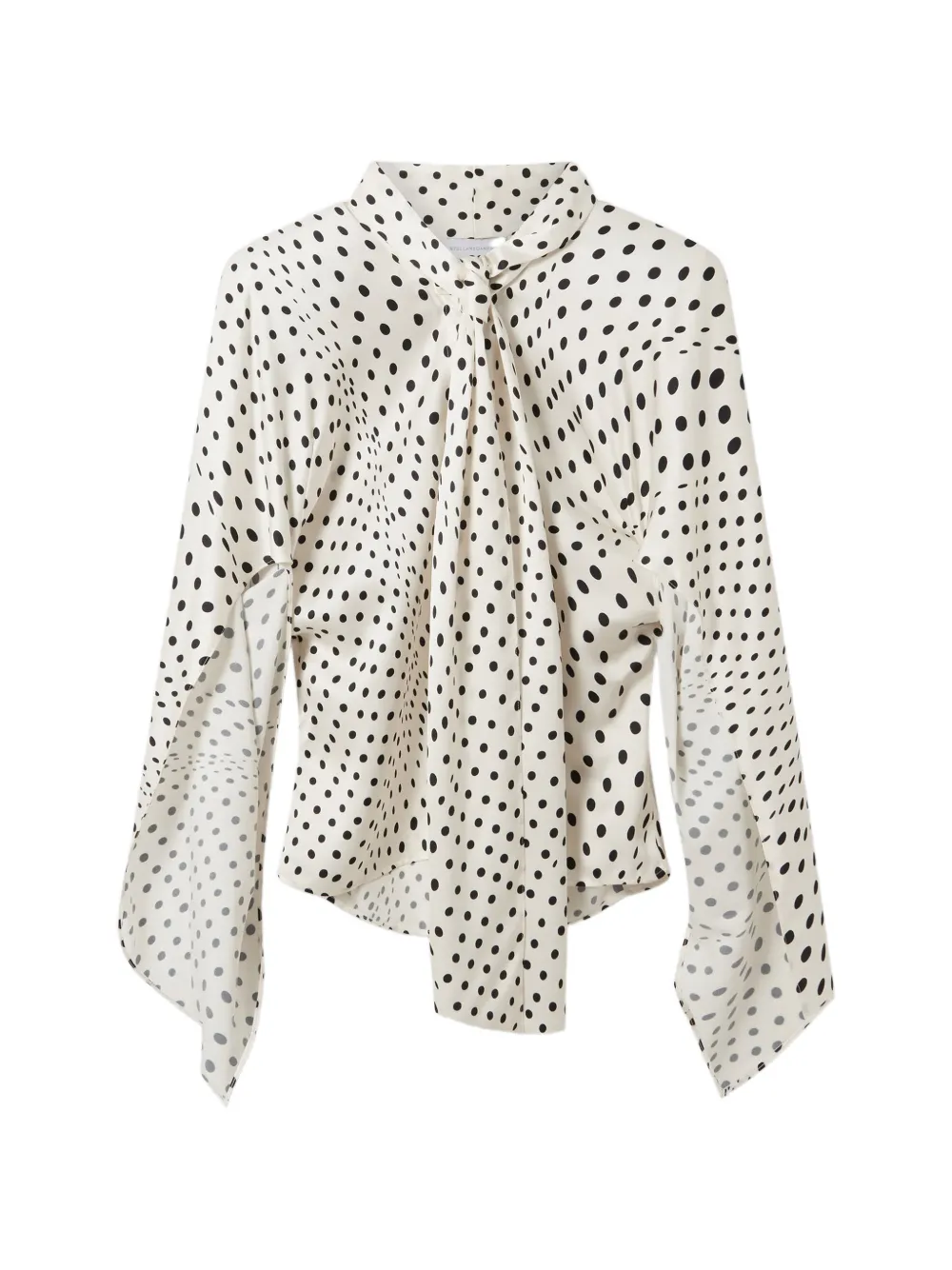 Stella McCartney polka-dot pussy-bow blouse - Weiß