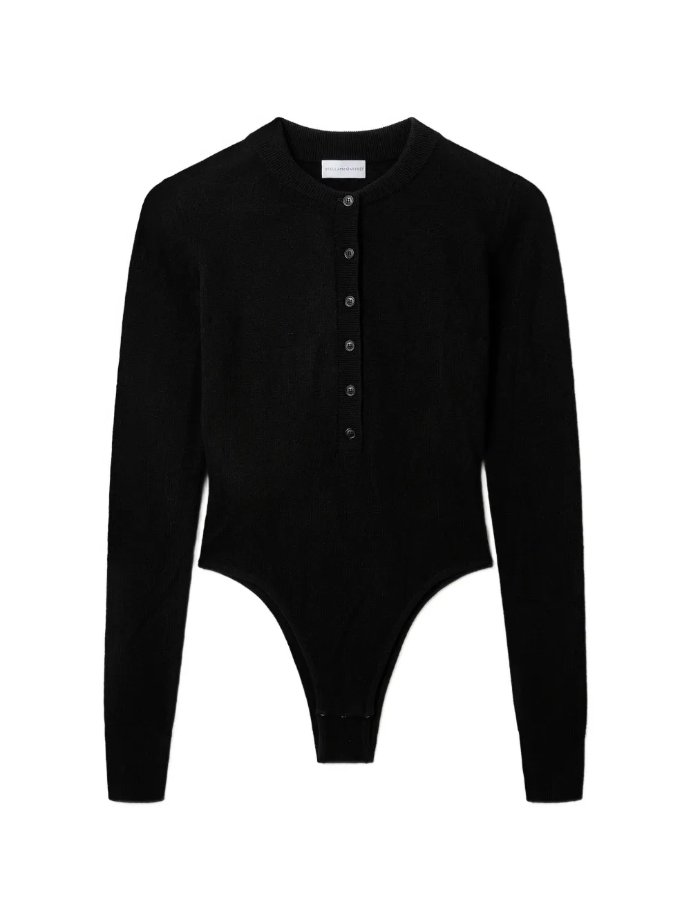 Stella McCartney button-placket cut-out top - Schwarz