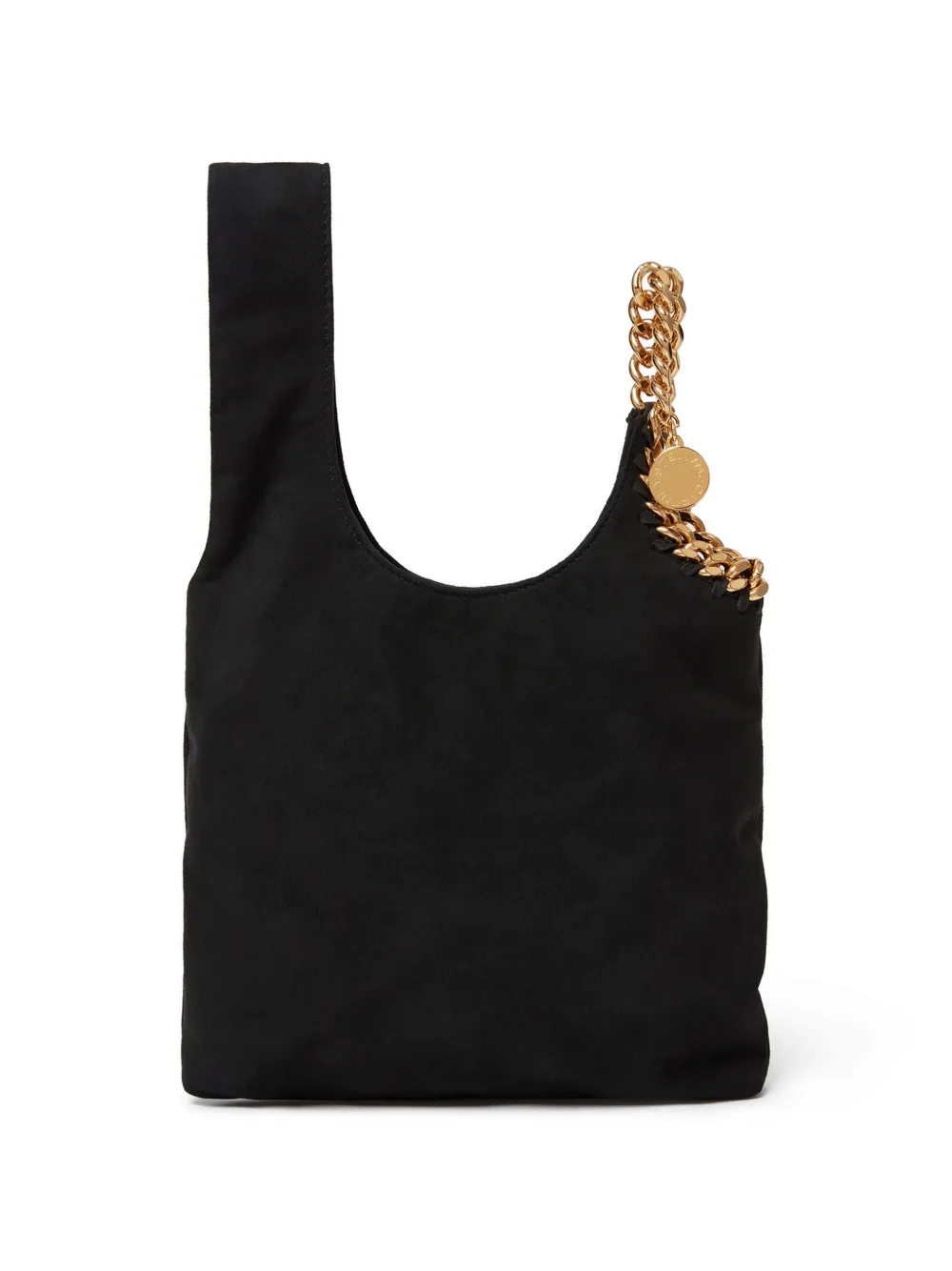 Stella McCartney Frayme clutch met schakelketting Zwart