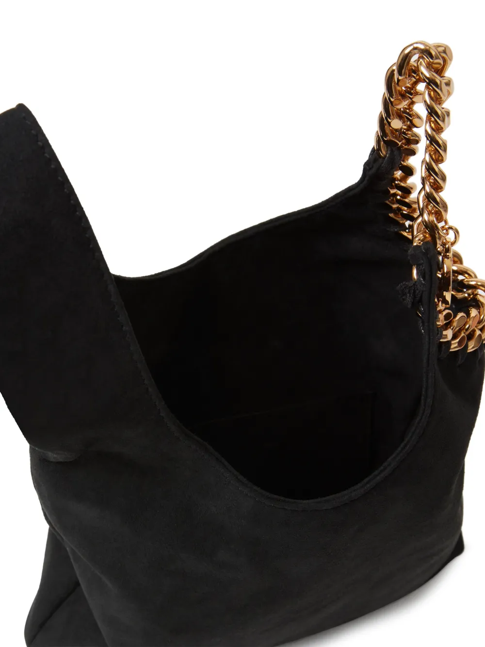 Stella McCartney Frayme clutch met schakelketting Zwart
