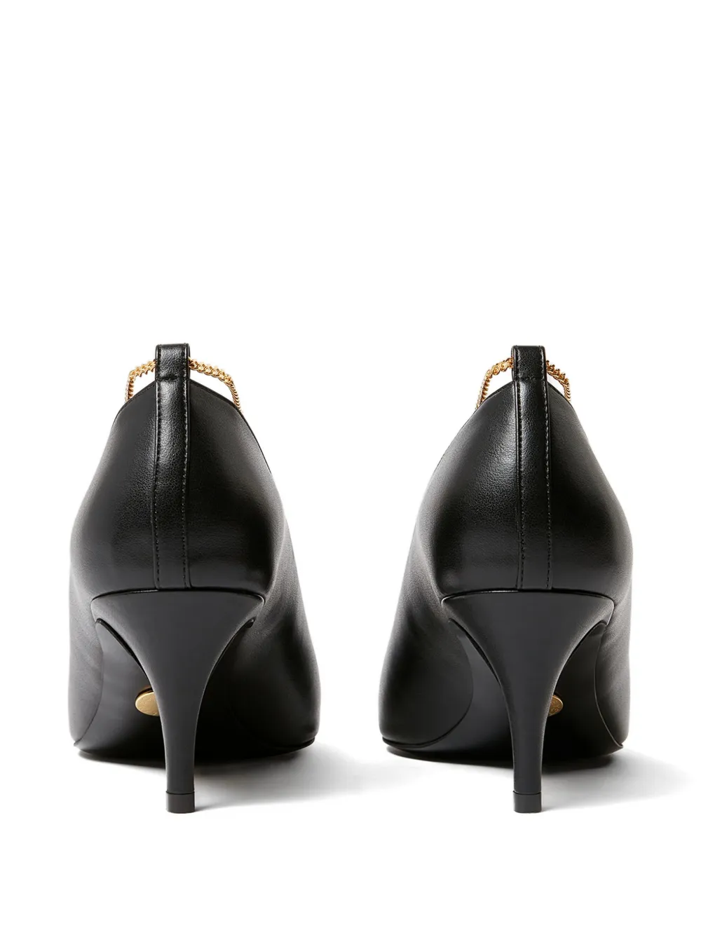 Stella McCartney Pumps met kettingdetail en puntige neus Zwart