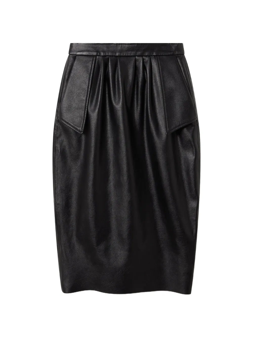 Stella Mccartney Pleated-front Pencil Skirt In Black