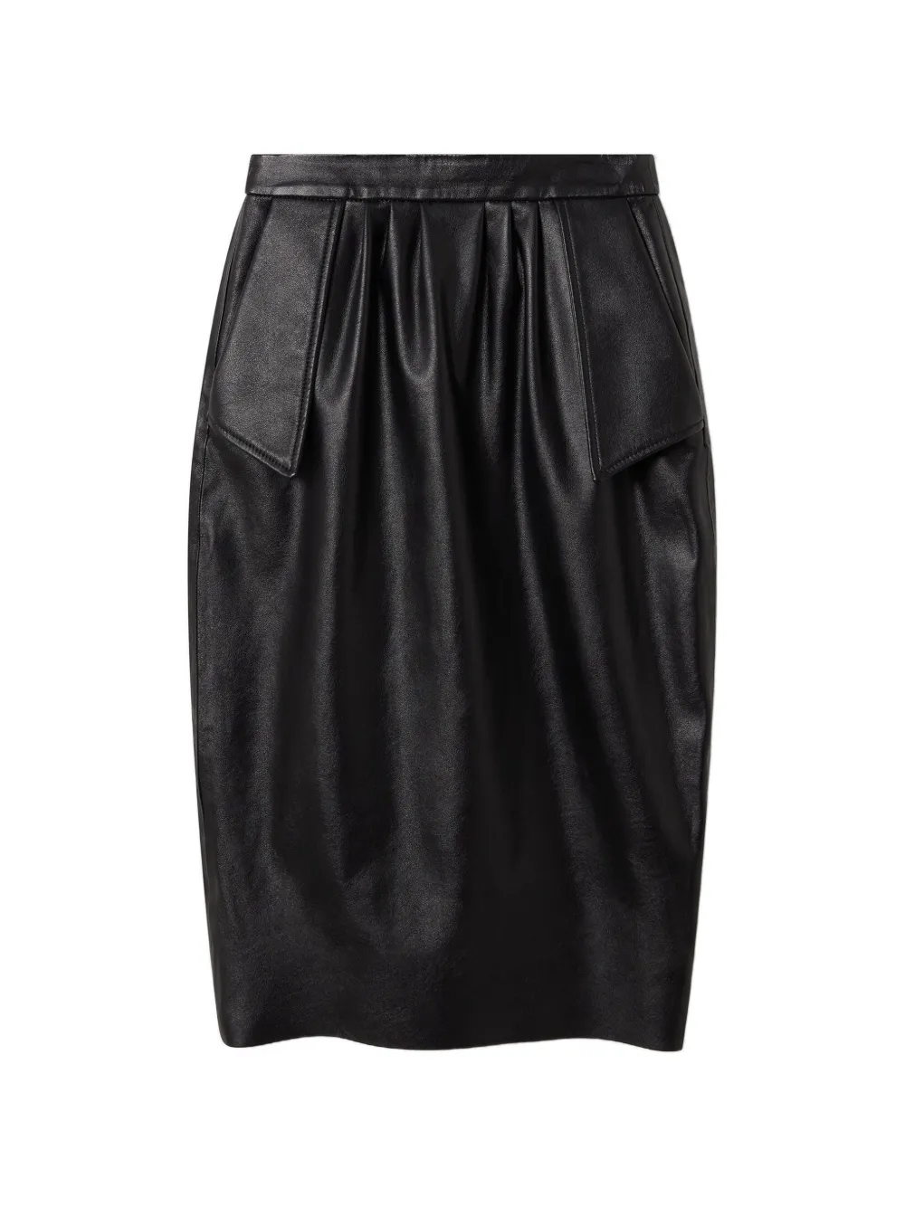 Stella McCartney pleated-front pencil skirt - Nero
