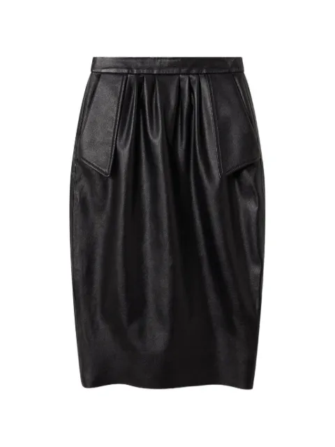 Stella McCartney vegan leather midi skirt