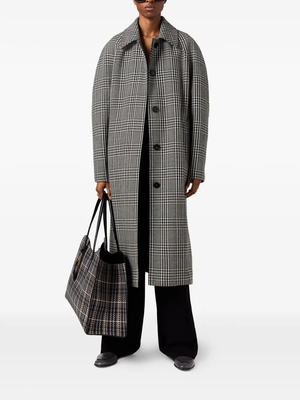 Stella McCartney Mantel met ceintuur Grijs