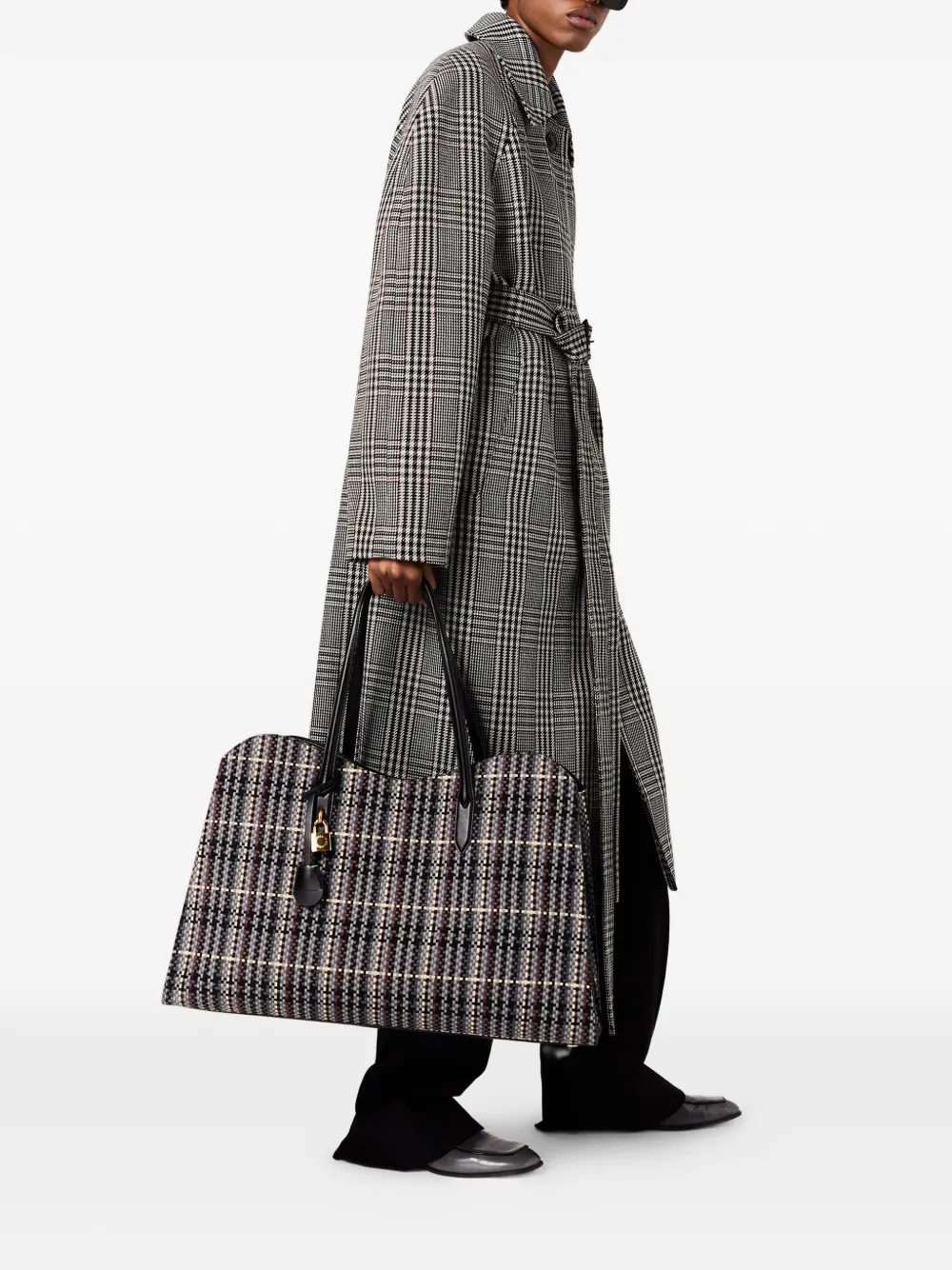 Stella McCartney Mantel met ceintuur Grijs