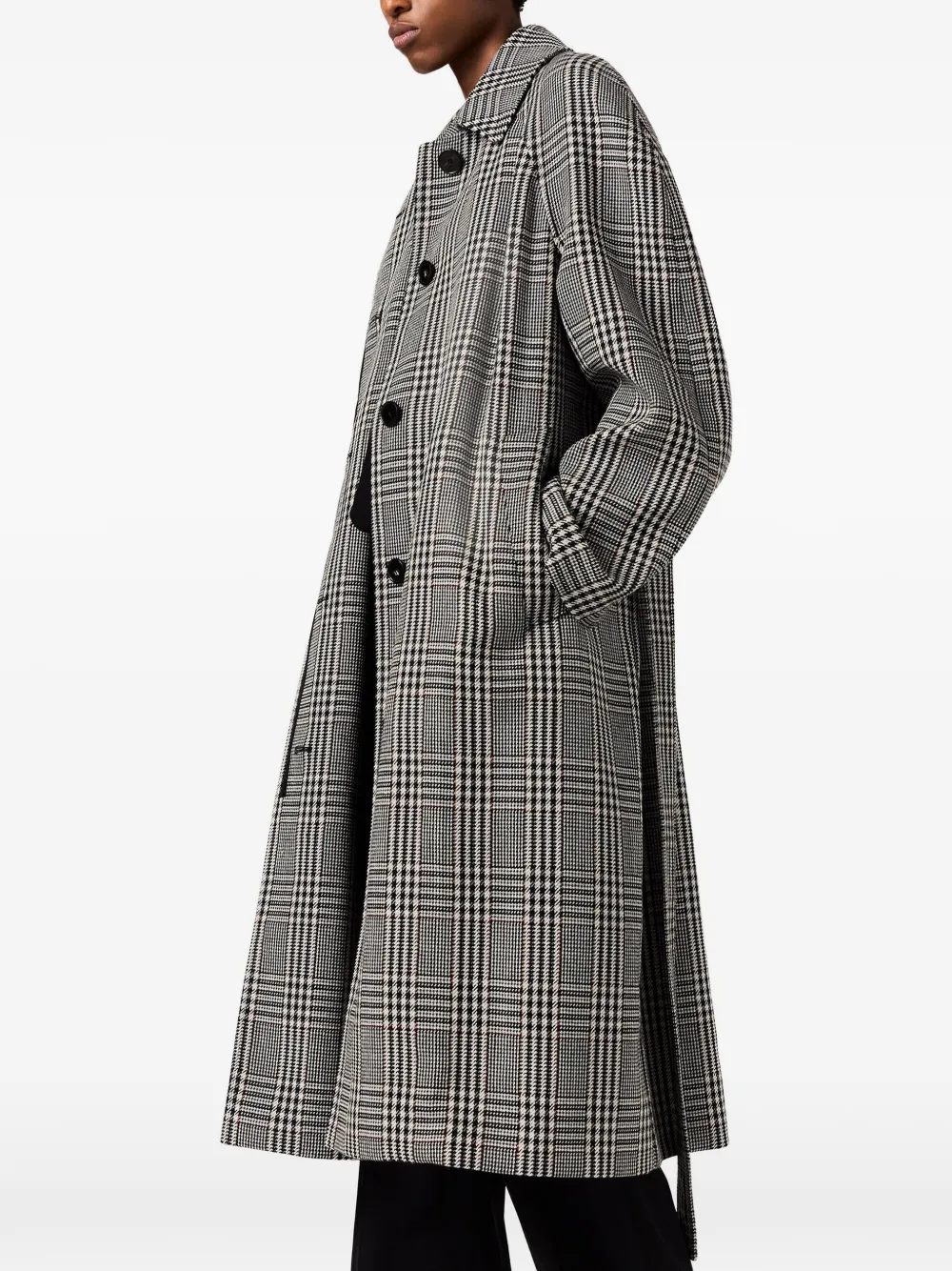 Stella McCartney Mantel met ceintuur Grijs