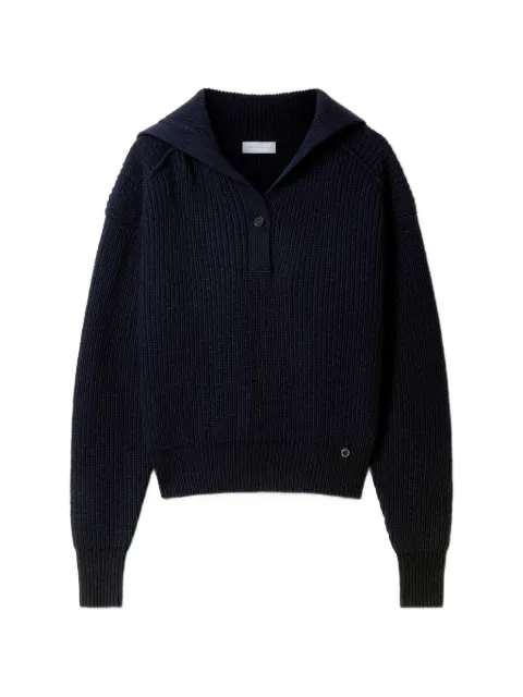 Stella McCartney ribbed-knit button-up sweater