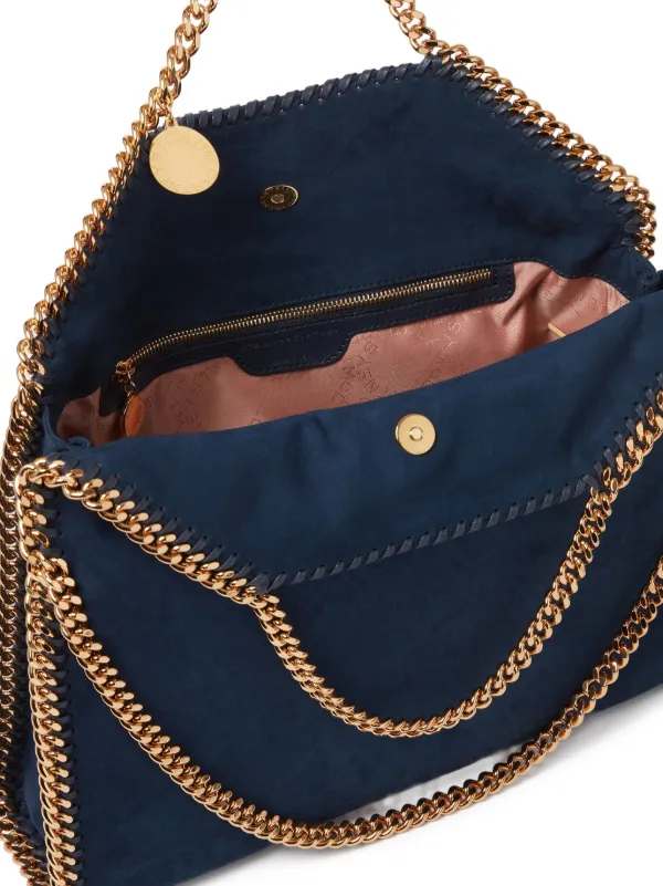 Stella McCartney Falabella chain-trim Tote Bag | Blue | FARFETCH