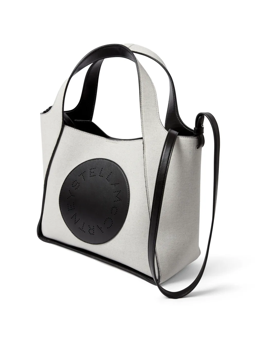 Stella McCartney Canvas shopper met logo Grijs