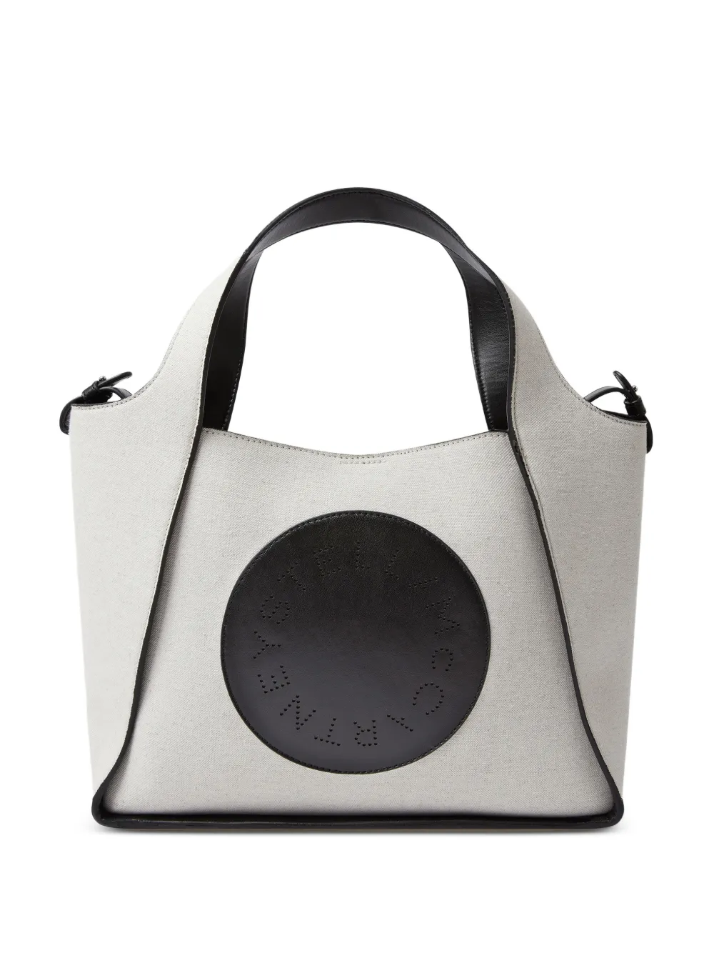 Stella McCartney Borsa tote in tela con logo - Grigio