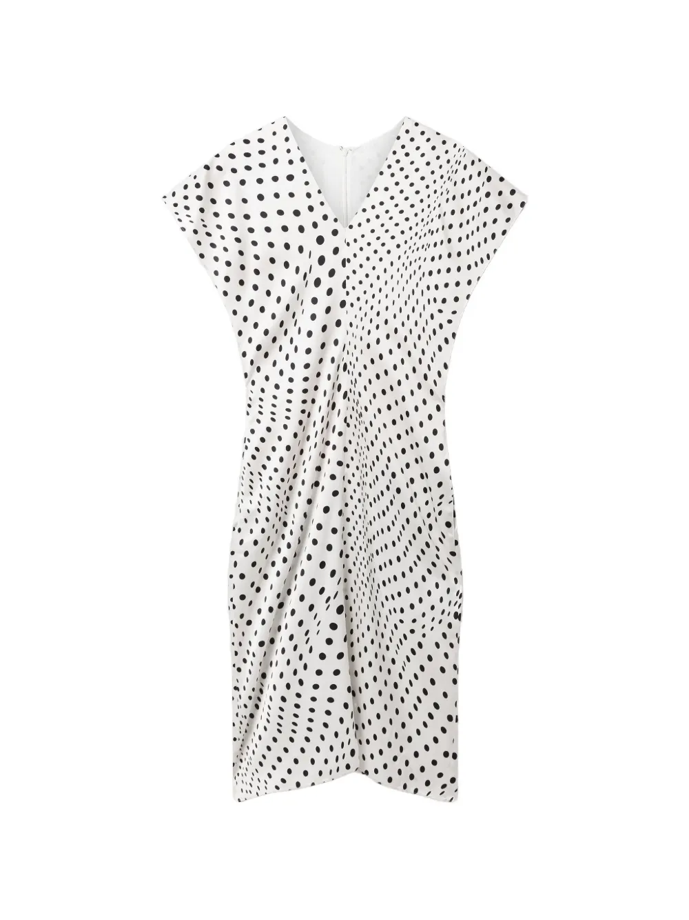 Stella McCartney polka-dot V-neck dress - White