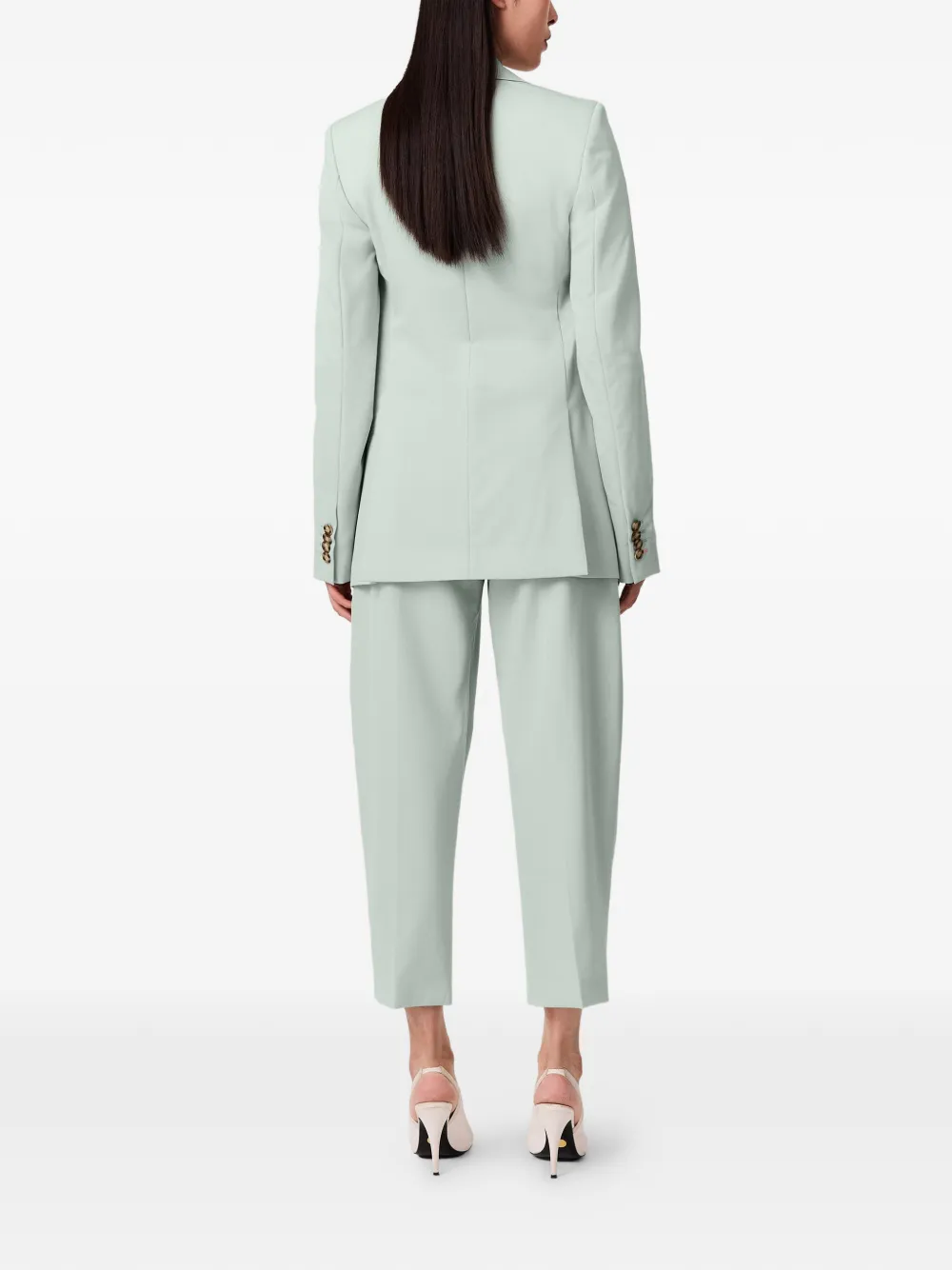 Stella McCartney Wollen plooibroek Groen